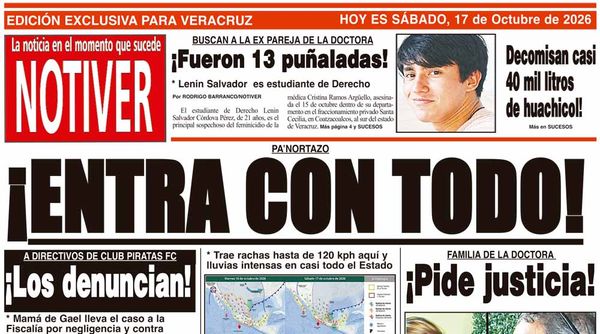 LA PORTADA - SÁBADO 17 DE OCTUBRE 2026