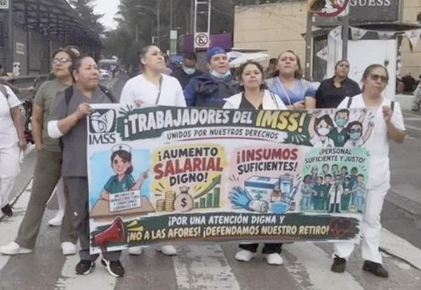 ¡BLOQUEAN TRABAJADORES DEL IMSS VIALIDADES EN CDMX Y ESTADOS!