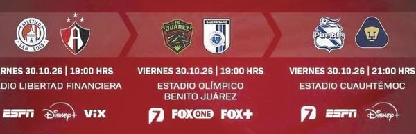 ¡ARRANCA CON TRES JUEGOS LA JORNADA 15!