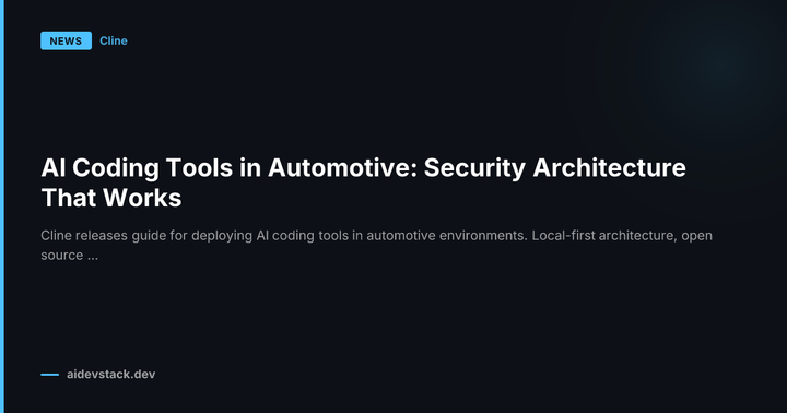 AI Coding Tools in Automotive: Security Architecture That Works