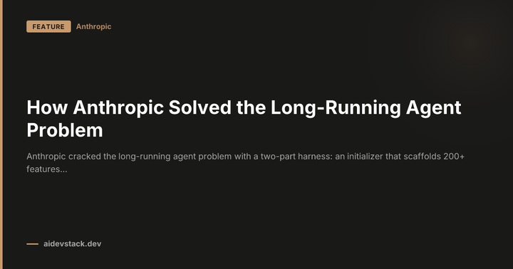 How Anthropic Solved the Long-Running Agent Problem