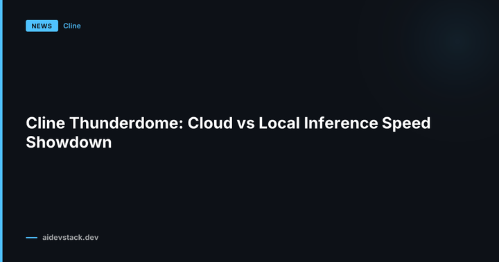 Cline Thunderdome: Cloud vs Local Inference Speed Showdown