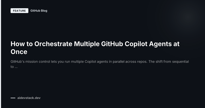 How to Orchestrate Multiple GitHub Copilot Agents at Once