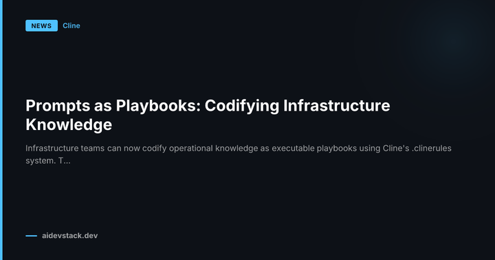 Prompts as Playbooks: Codifying Infrastructure Knowledge