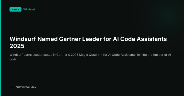 Windsurf Named Gartner Leader for AI Code Assistants 2025