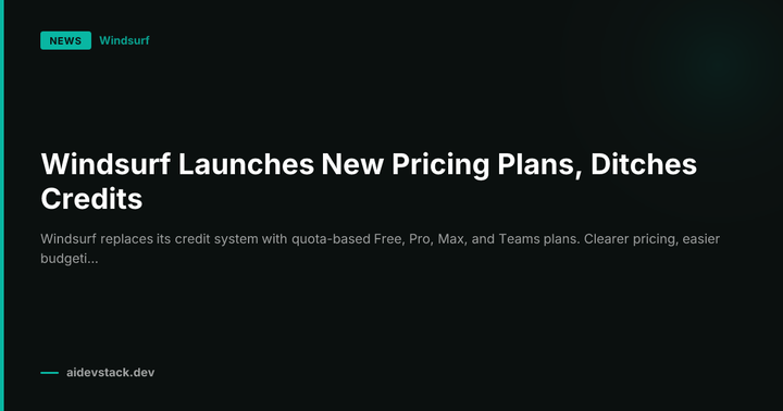 Windsurf Launches New Pricing Plans, Ditches Credits