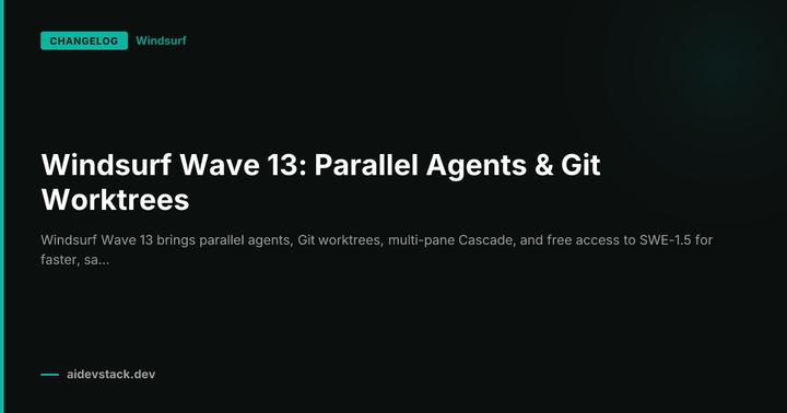 Windsurf Wave 13: Parallel Agents & Git Worktrees
