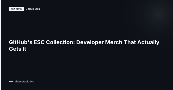GitHub's ESC Collection: Developer Merch That Actually Gets It