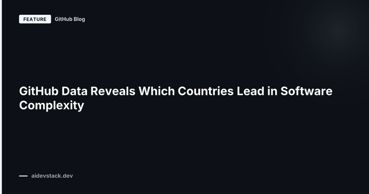 GitHub Data Reveals Which Countries Lead in Software Complexity