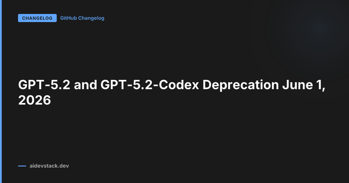 GPT-5.2 and GPT-5.2-Codex Deprecation June 1, 2026