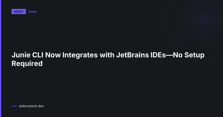 Junie CLI Now Integrates with JetBrains IDEs—No Setup Required