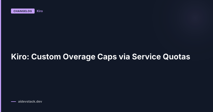 Kiro: Custom Overage Caps via Service Quotas