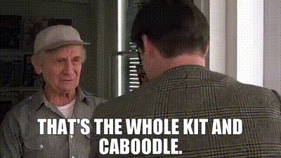 YARN | That's the whole kit and caboodle. | The Truman Show (1998) | Video  clips by quotes | 380adb9d | 紗