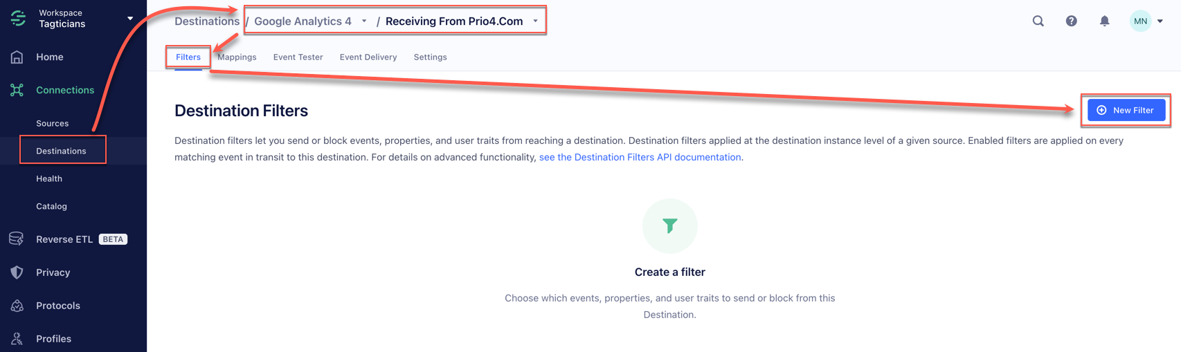 Segment-Create-New-Destination-Filter