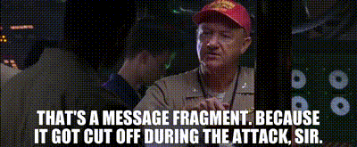 YARN | - That's a message fragment. - Because it got cut off during the  attack, sir. | Crimson Tide (1995) | Video gifs by quotes | 46b4b8e6 | 紗