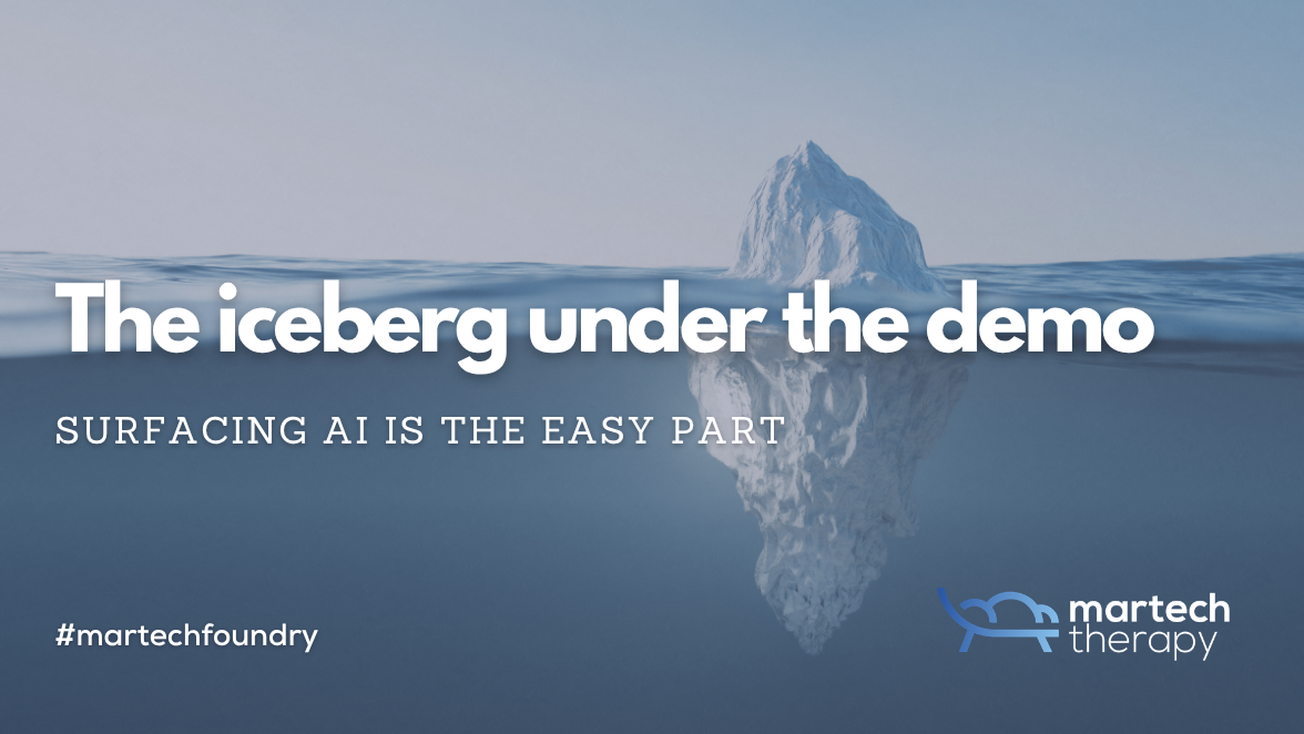 The iceberg under the demo