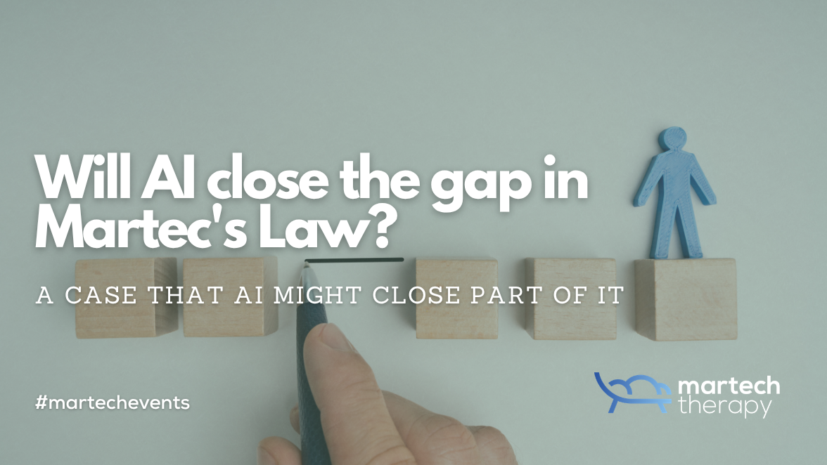 Will AI close the gap in Martec's Law?