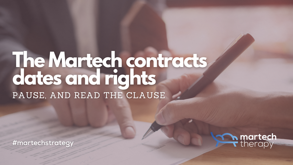 The Martech contracts dates and rights