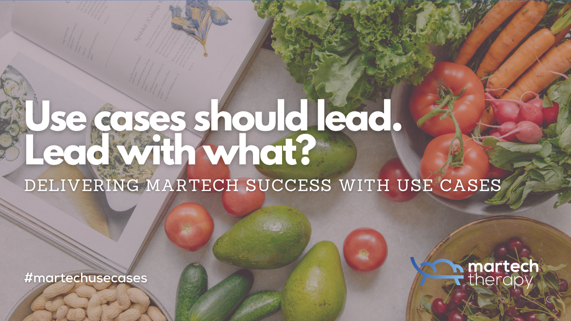 Use cases should lead. Lead with what?