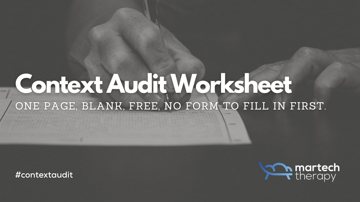 Free Context Audit Worksheet