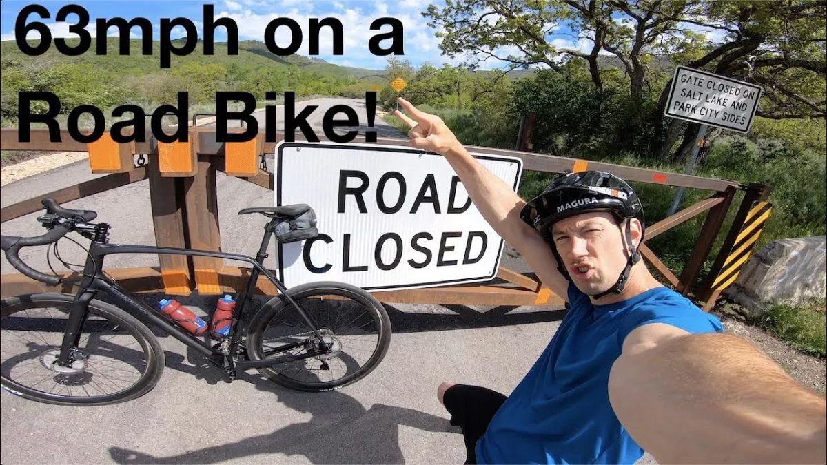 63mph Road Bike Hill Bomb by Eric Porter