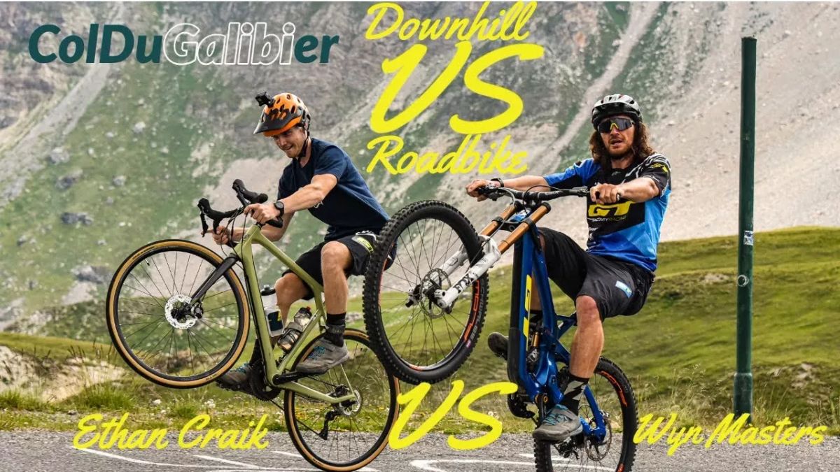 Wyn Masters Climbs the Col du Galibier on a Downhill Bike