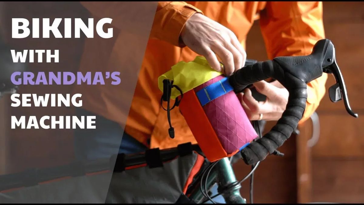 Sewing Bike Bags With Grandma's Sewing Machine