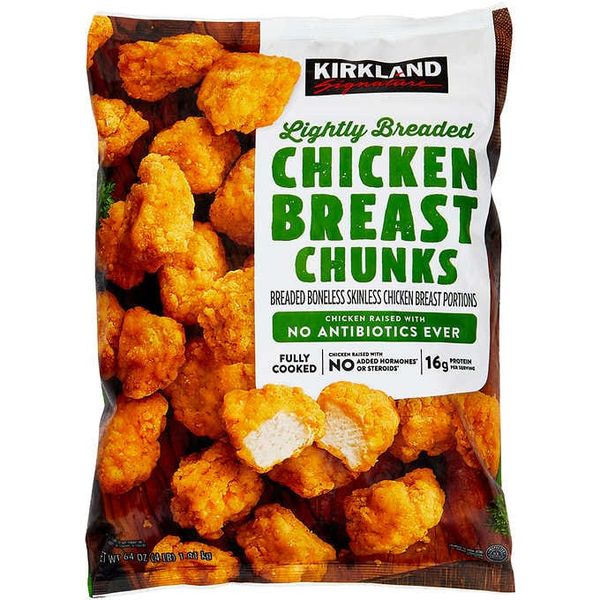 Kirkland Signature Lightly Breaded Chicken Breast Chunks are Macro Perfection