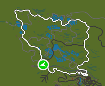 Farmland Loop route in Makuri Islands