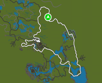 Three Village Loop route in Makuri Islands