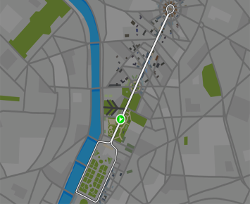 Champs-Elysee route in France