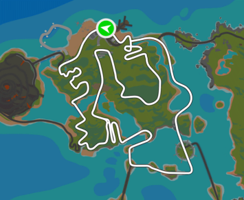 Figure 8 Reverse route in Watopia