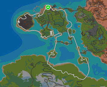 Ocean Lava Cliffside Loop route in Watopia