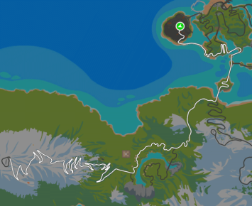 Tour of Fire and Ice route in Watopia