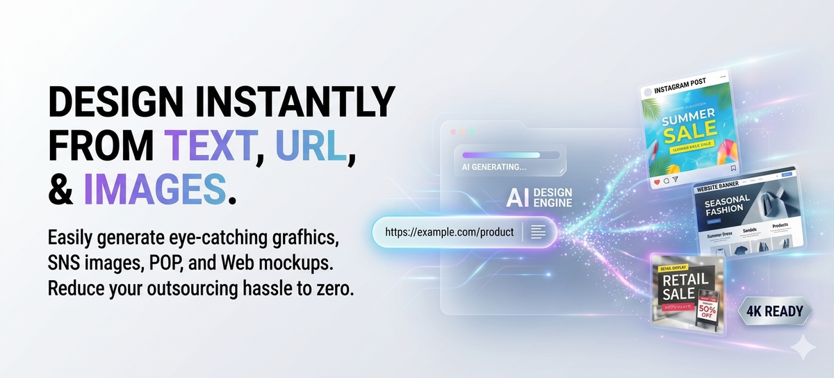 New Feature Announcement : Generate Design Instructions and High-Quality Images from Text, URLs, or Files