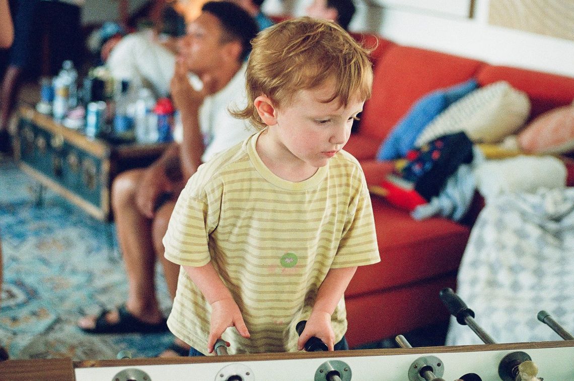 "Boy Playing"
