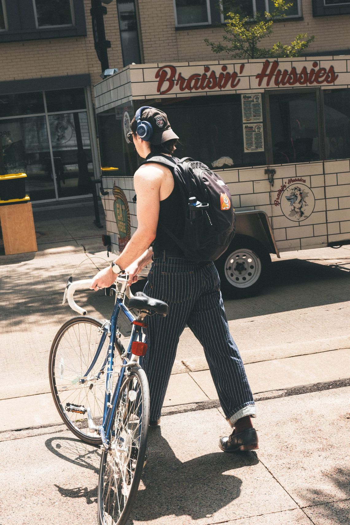 "Man with Bicycle"