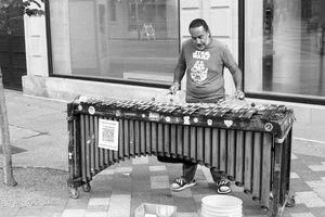"Man Performing, Vibraphone"
