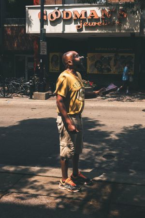 "Man Proselytizing"
