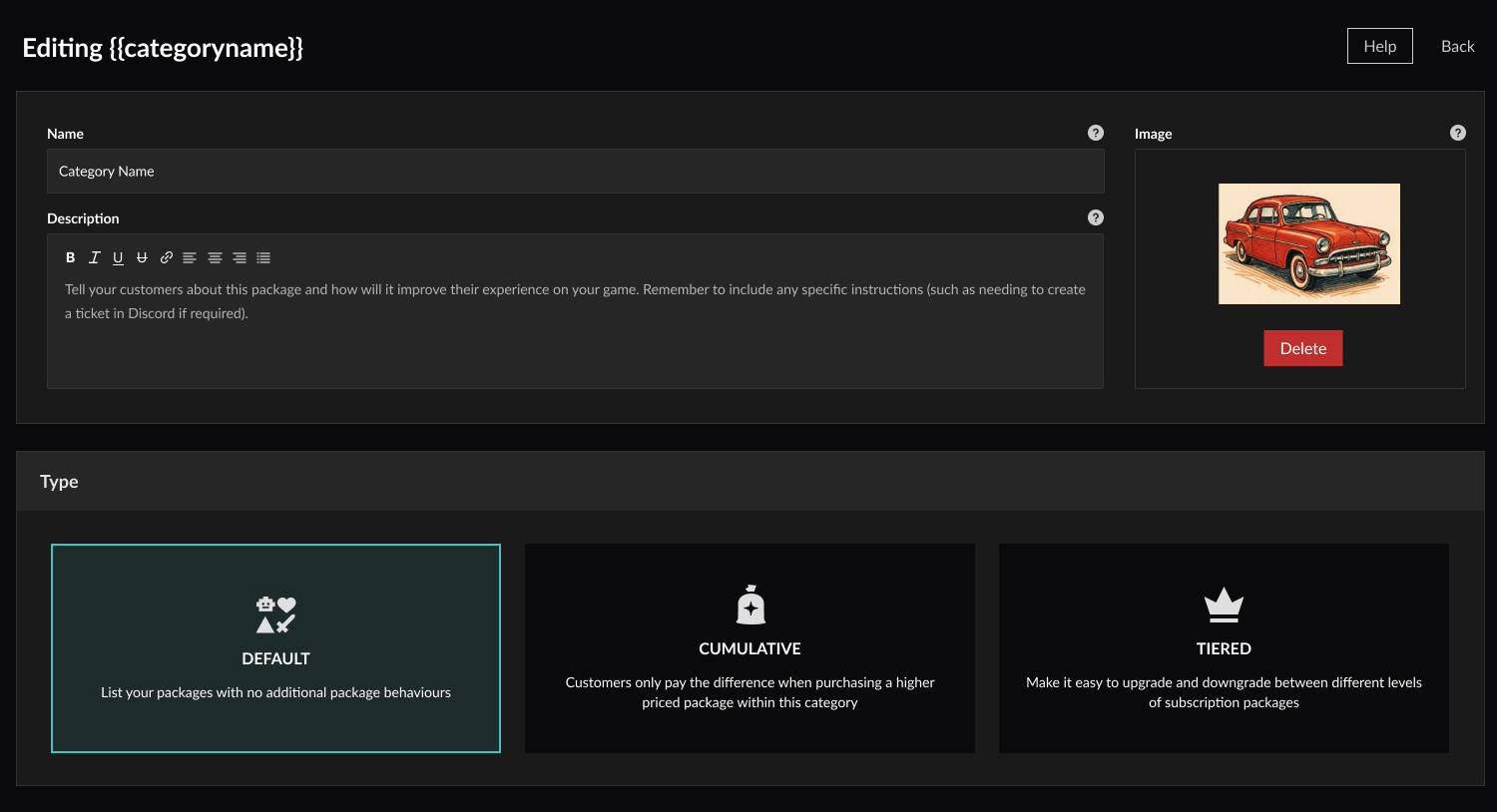 Category Types Image