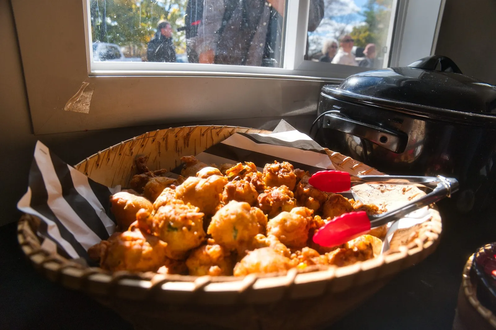 Traditional food shared with visitors
