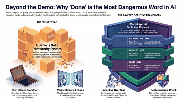 Illustration showing why scrutiny is important when build AI systems