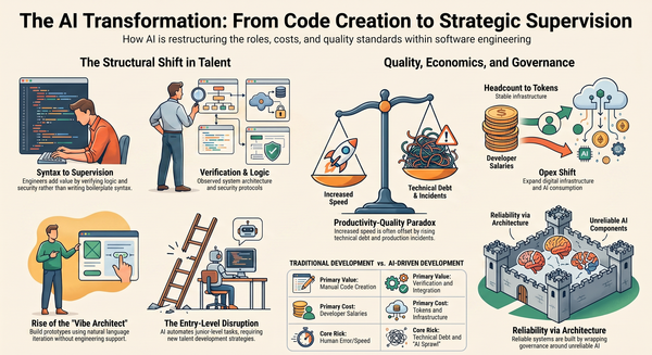 Illustration for how AI is transforming the software indsuctry