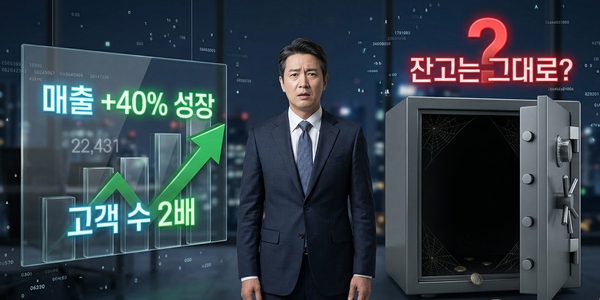 매출은 전년 대비 20% 성장했다.  그런데 통장 잔고는 왜 다를 바 없을까?