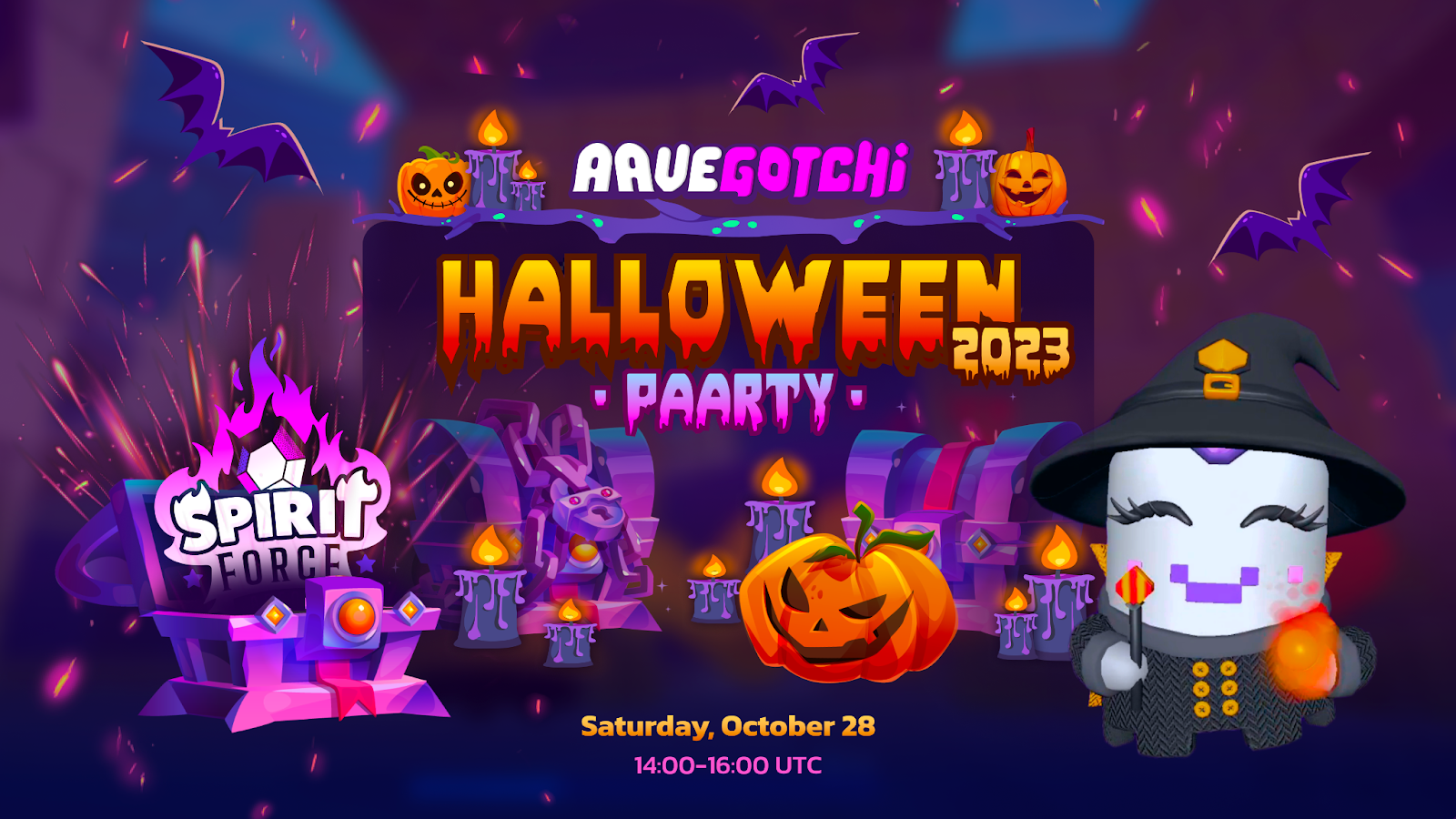 BOO! Your invitation to the Aavegotchi Halloween 2023 Party