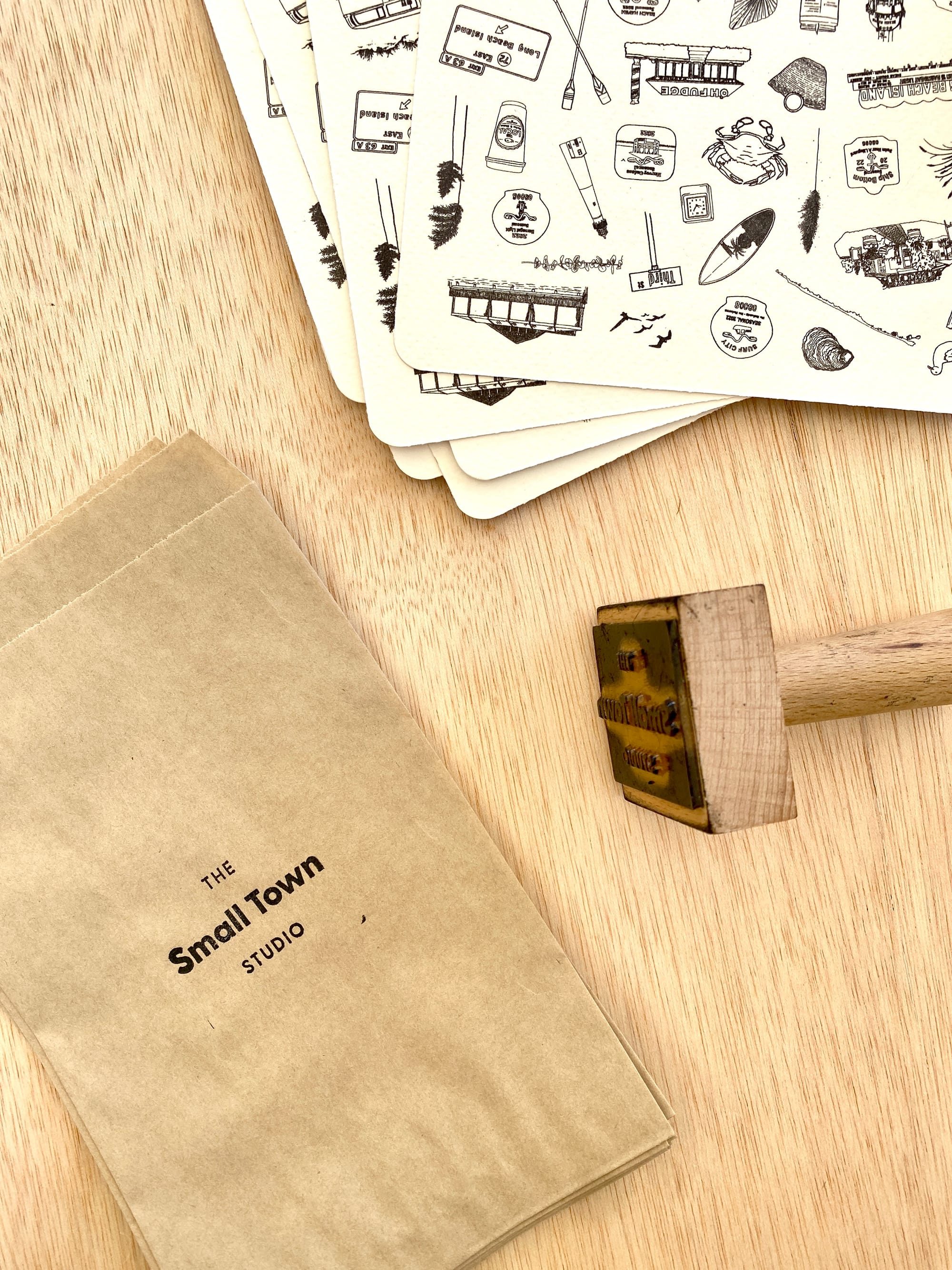The Small Town Studio Packaging