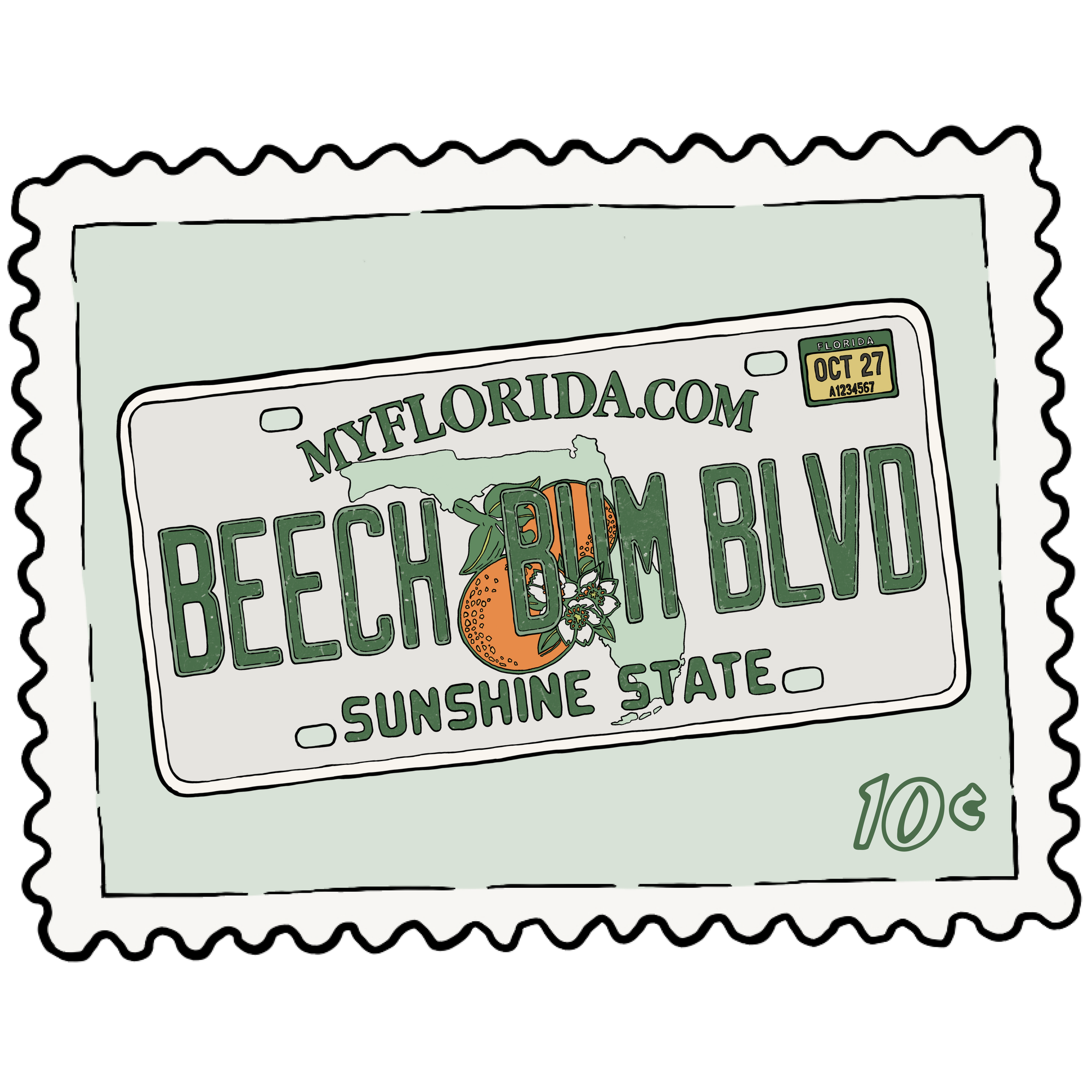 Florida License Plate