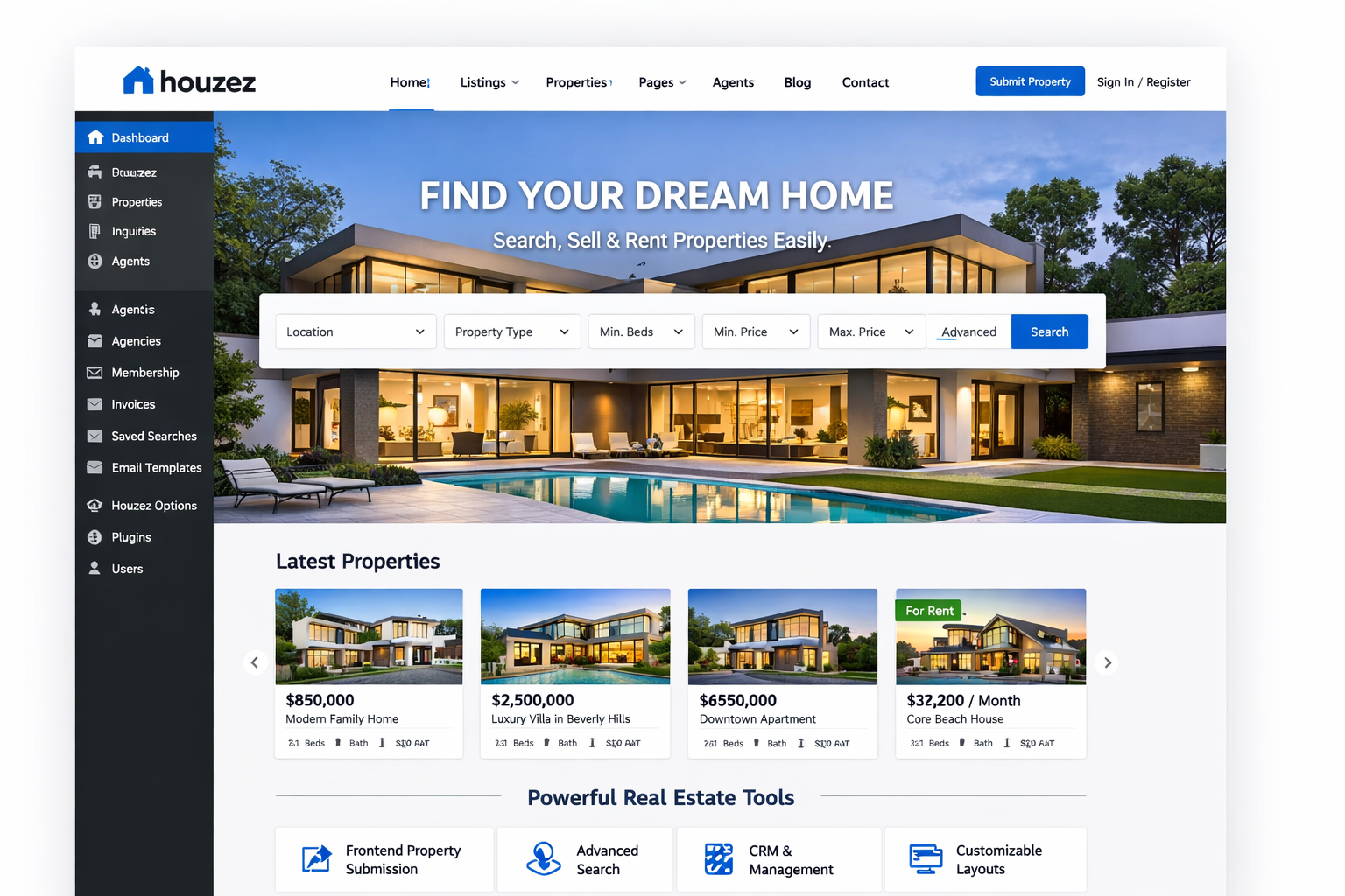 houzes-theme-review