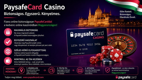 A legjobb Paysofcard kaszinók áttekintése Magyarországon