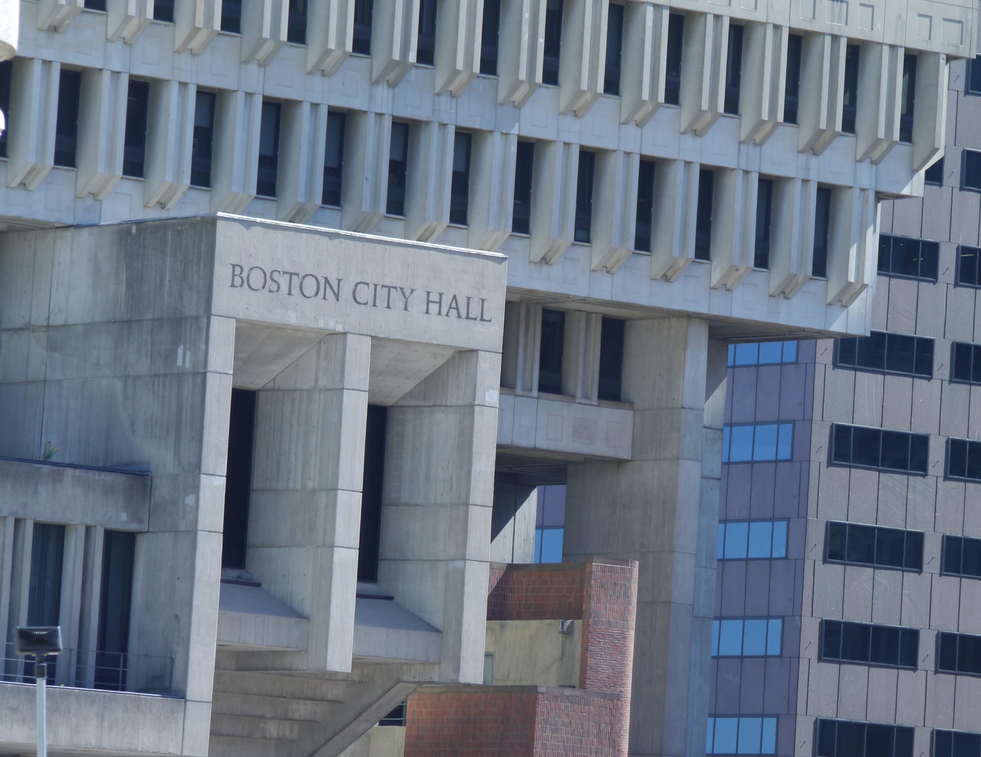 Boston City Hall, as seen from Cambridge Street.